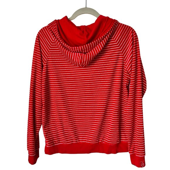 Vera Bradley Velour Snow Stripe Polar Pullover Hoodie - Size Small - Picture 2 of 5